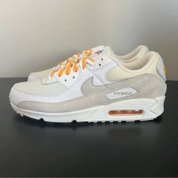 NEW Nike Air Max 90 SE First Use White Gold - Picture 6 of 8